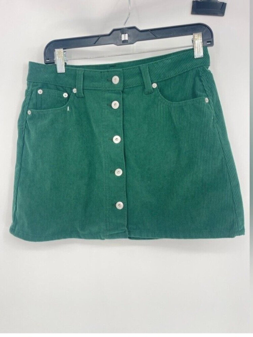 green‎ corduroy skirt, size 9